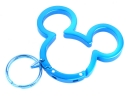 Mickey Mouse Head Shape Aluminum Carabiner with Key Ring